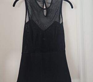 Diesel Black Sheer Top